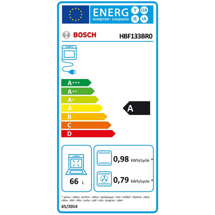 Four encastrable BOSCH HBF133BR0 SERIE 2 HOTAIR 3D