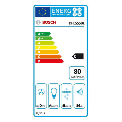 Hotte encastrable BOSCH DHL555BL SERIE 4