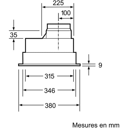 Hotte encastrable BOSCH DHL555BL SERIE 4