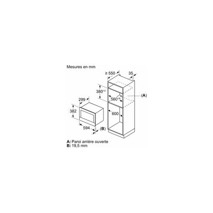 Micro ondes encastrable BOSCH BFL7221B1, Série 8, AutoPilot7
