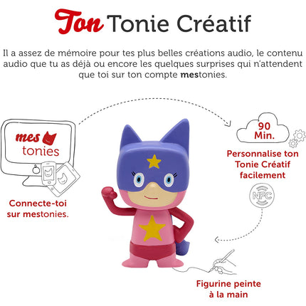 Figurine TONIES Créatif - Super-héros rose