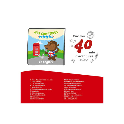 Figurine TONIES Mes comptines préférées en anglais