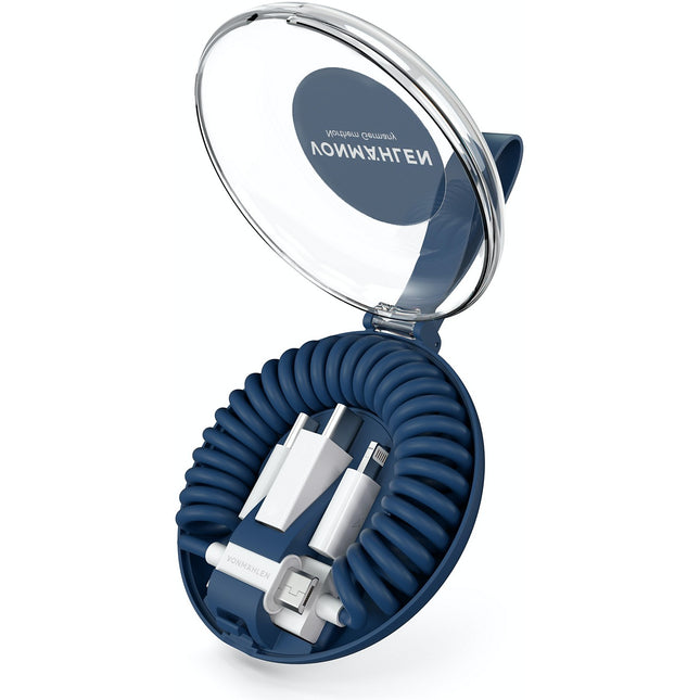 Câble trio VONMAHLEN allroundo MFi Bleu