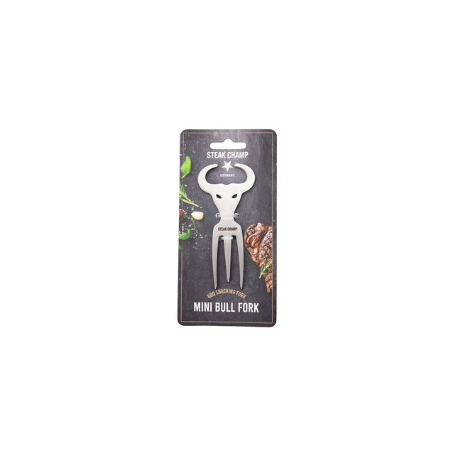 Fourchette à viande STEAK CHAMP apéro mini bull fork