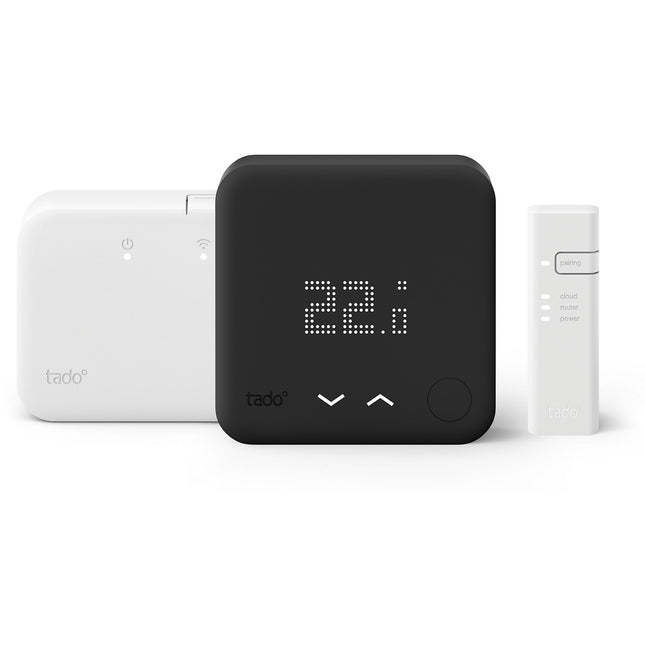 Thermostat connecté TADO connecté Sans fil Kit V3+ Noir