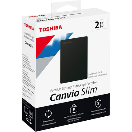 Disque dur externe TOSHIBA Canvio Slim 1To