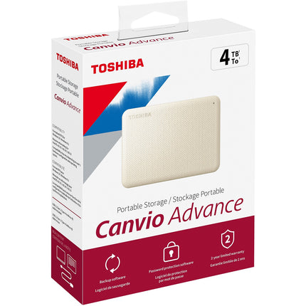 Disque dur externe TOSHIBA 4To Canvio Advance Beige