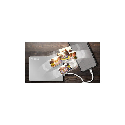 Disque dur externe TOSHIBA Canvio FLEX 2To Silver USB-A et USB-C