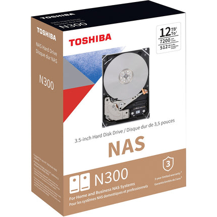 Disque dur interne TOSHIBA N300 12To NAS 512Mo