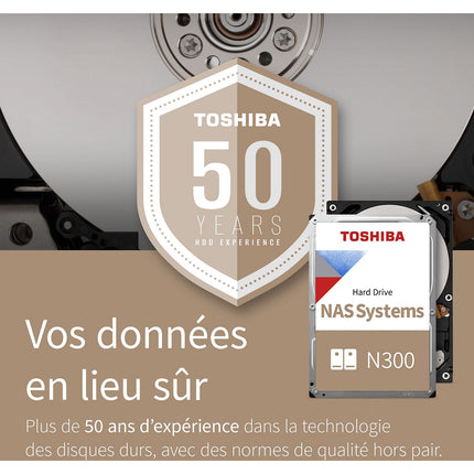 Disque dur interne TOSHIBA N300 8To NAS 512Mo