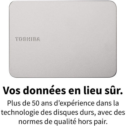 Disque dur externe TOSHIBA 4 To Canvio FLex Silver USBC A