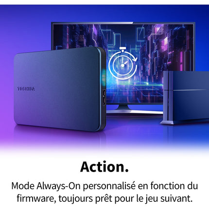 Disque dur externe TOSHIBA 2To Canvio Gaming Xbox PlaySation PC