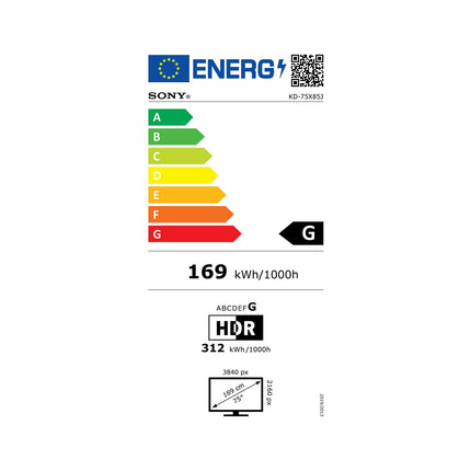 TV LED SONY KD75X85J Google TV 2021 Reconditionné