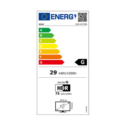 Ecran PC Gamer SONY INZONE M9 Plat 27'' IPS