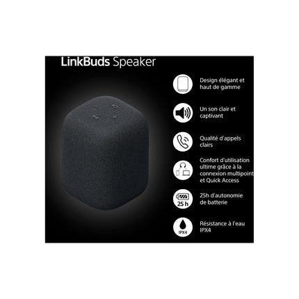 Enceinte portable SONY LINKBUDS Speaker Noire