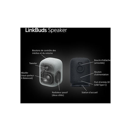 Enceinte portable SONY LINKBUDS Speaker Noire