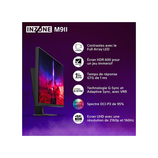 Ecran PC Gamer SONY INZONE M9II 27'' 4K UHD