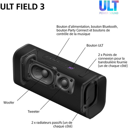 Enceinte portable SONY ULT FIELD 3 Noire