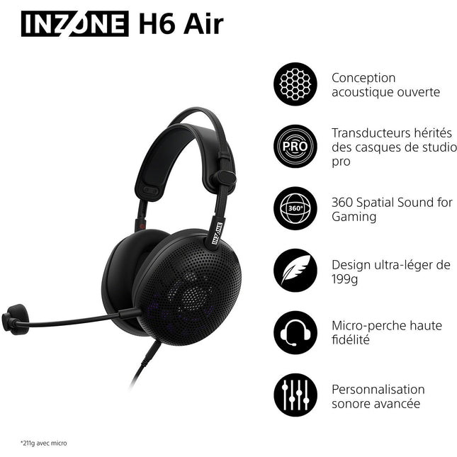 Casque gamer SONY INZONE H6 Air