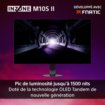 Ecran PC Gamer SONY INZONE M10S II 27" QHD Dual Mode 540Hz - 720Hz OLED HDMI 2.1 G-Sync