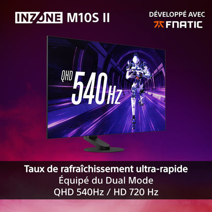 Ecran PC Gamer SONY INZONE M10S II 27" QHD Dual Mode 540Hz - 720Hz OLED HDMI 2.1 G-Sync