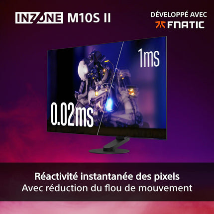Ecran PC Gamer SONY INZONE M10S II 27" QHD Dual Mode 540Hz - 720Hz OLED HDMI 2.1 G-Sync