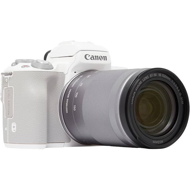 Appareil photo Hybride CANON EOS M50 Blanc + 18-150mm Reconditionné