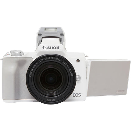 Appareil photo Hybride CANON EOS M50 Blanc + 18-150mm Reconditionné