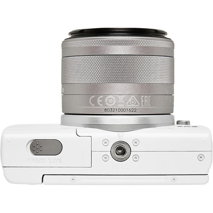 Appareil photo Hybride CANON EOS M200 Blanc + EF-M 15-45mm IS STM Reconditionné