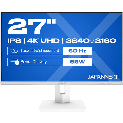 Ecran PC 4K JAPANNEXT JN-IPS270UHD60F-C65W-HSP-W Plat 27"