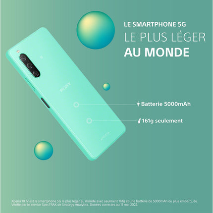 Smartphone SONY Xperia 10 IV Noir 5G Reconditionné