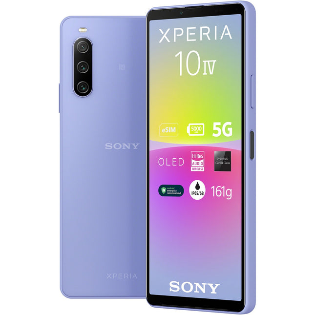 Smartphone SONY Xperia 10 IV Lavande 5G Reconditionné