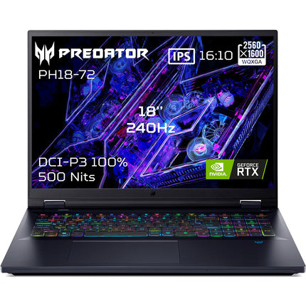 PC Gamer ACER Helios Neo 18" WQXGA 240Hz Intel Core Ultra 9 275HX NVIDIA GeForce RTX 5070 32 Go RAM DDR5 SSD 1To