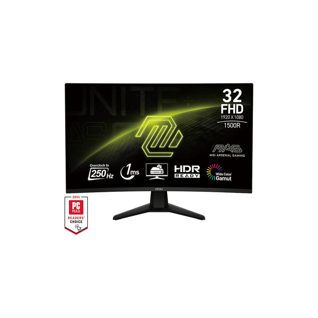 Ecran PC Gamer MSI MAG 32C6X 32" Incurvé 1500R Full HD 250Hz VA HDR10 Adaptive-Sync