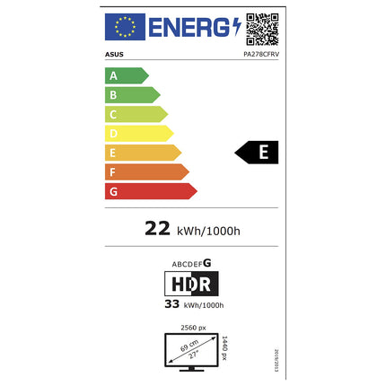 Ecran ASUS PA278CFRV ProArt WLED/IPS 27''