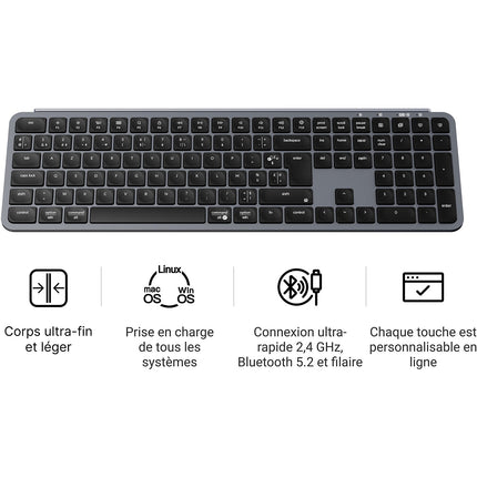Clavier gamer sans fil KEYCHRON B6 Pro Ultra-Slim Wireless