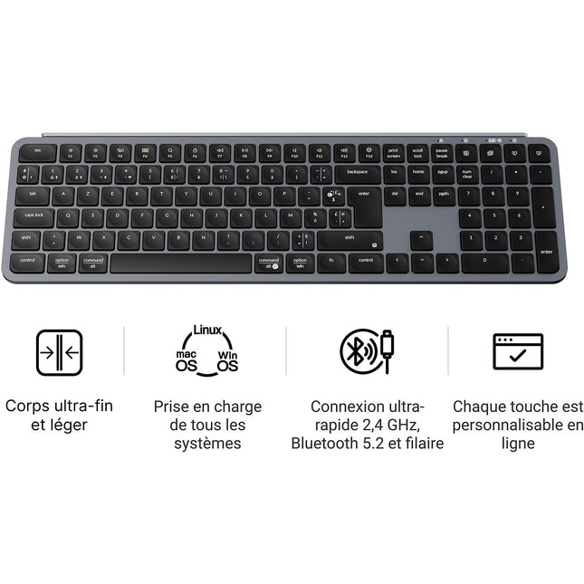 Clavier gamer sans fil KEYCHRON B6 Pro Ultra-Slim Wireless