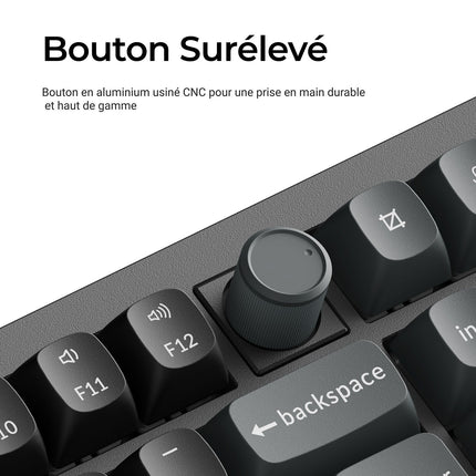 Clavier gamer sans fil KEYCHRON V6 Ultra 8K Swappable RGB Backlight