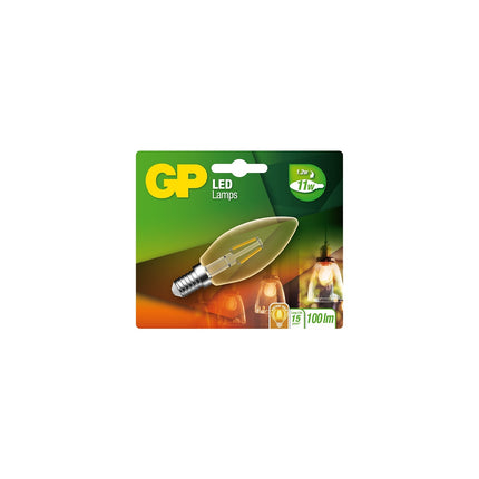 Ampoule GP LED FILAMENT GOLDEN CANDLE E14 2W-25W