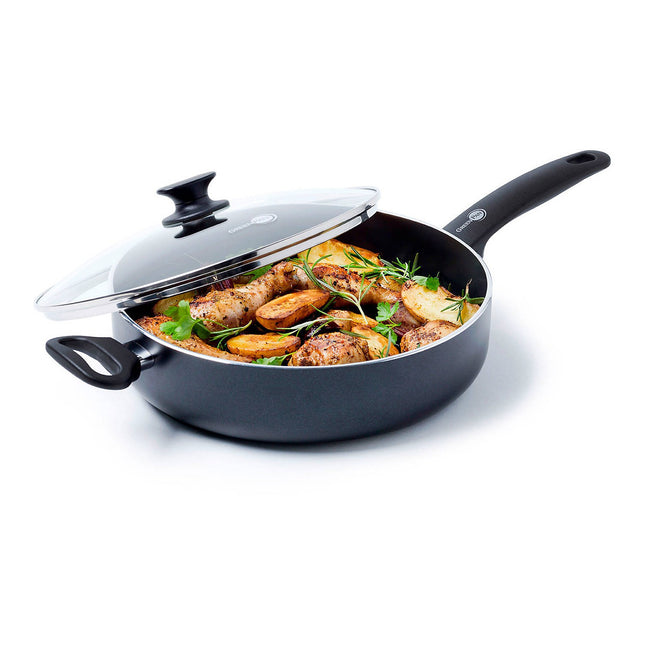 Sauteuse GREENPAN Cambridge Noir Infinity 28cm + couvercle