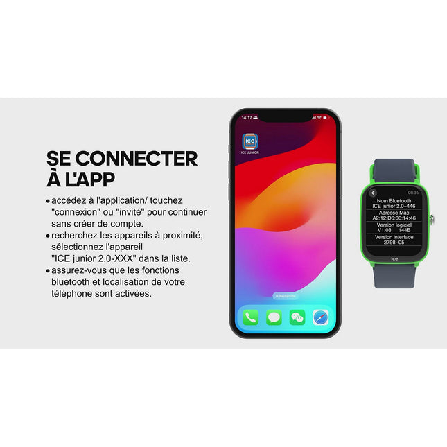 Montre connectée ICEWATCH Ice Smart Junior 3.0 Violet/Bleu Ciel