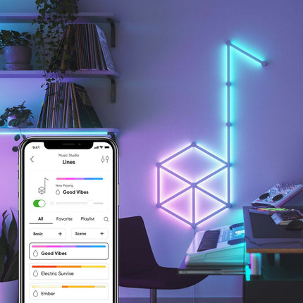 Lampe connectée NANOLEAF Kit de Démarrage 15 Lines