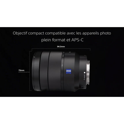 Objectif pour Hybride SONY SEL 24-70mm F4 OSS Zeiss