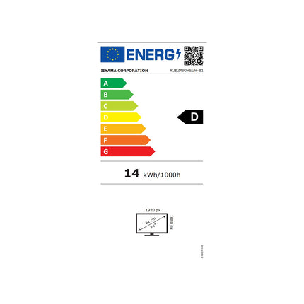 Ecran PC IIYAMA XUB2490HSUH-B1 24''
