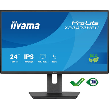Ecran PC IIYAMA 24'' Noir IPS LED Ultra mince 16:9