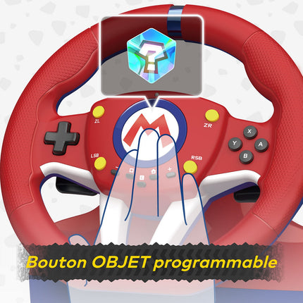Volant + Pédalier HORI Mario Kart Racing Wheel Pro Mini