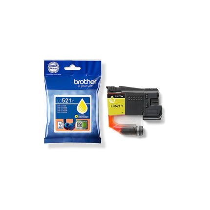 Cartouche d'encre BROTHER Originale LC521 Jaune (Yellow) Standard - LC521Y