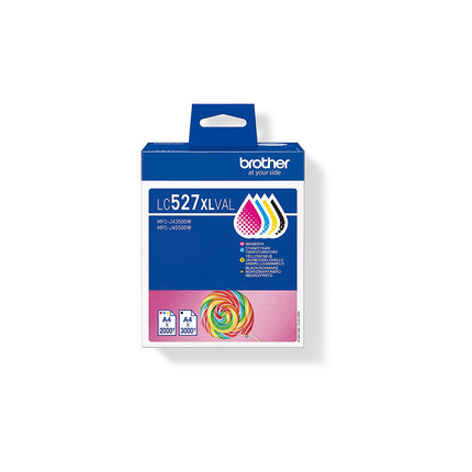 Cartouche d'encre BROTHER Pack Multipack 4 Originales LC527 XL (Noir + 3 Couleurs) - LC527XLVAL