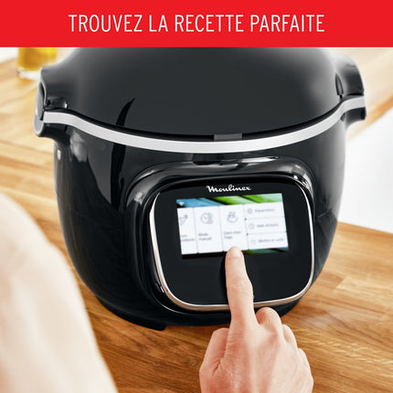 Cookeo MOULINEX CE902800 noir touch wifi 6 L, 13 modes de cuisson, 250 recettes