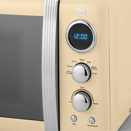 Micro ondes SWAN Retro Micro-ondes 20L, SM22030CNEU, 800W